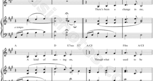 A Change in Me Beauty And the Beast Sheet Music