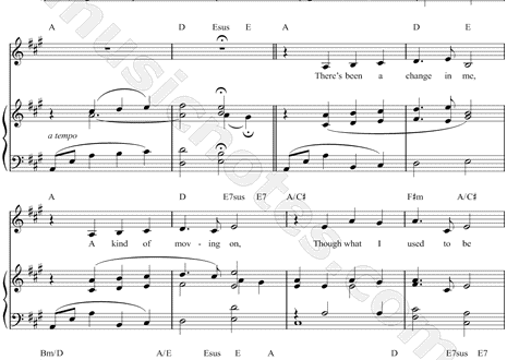 A Change in Me Beauty And the Beast Sheet Music